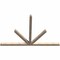 Ekena Millwork Saratoga Smooth Timber Gable Bracket, Douglas Fir, 96"W x 64"H x 3 1/2"D x 3 1/2"F, 16/12 Pitch GBW096X64X0404SAR00SDF - alternate 2